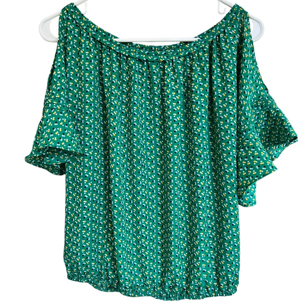 Max Edition cut out shoulder dress blouse